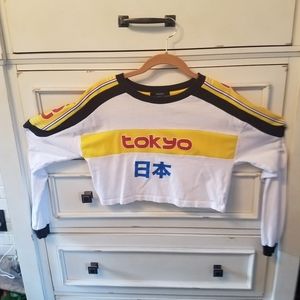 Tokyo long sleeve crop top